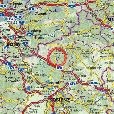 Landkarte Döttesfeld