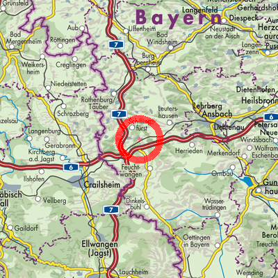Landkarte Dombühl