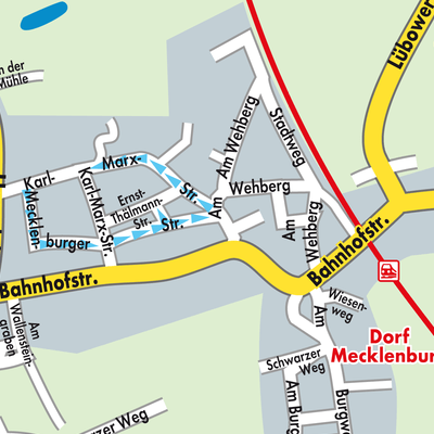 Stadtplan Dorf Mecklenburg