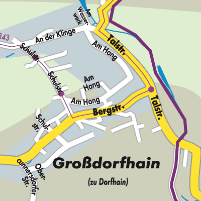 Stadtplan Dorfhain