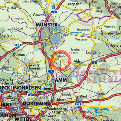 Landkarte Drensteinfurt