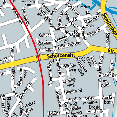 Stadtplan Drensteinfurt