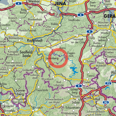 Landkarte Drognitz