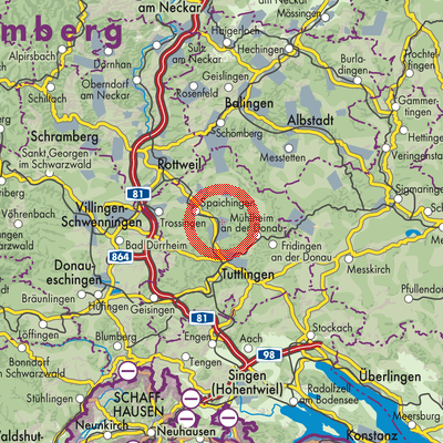 Landkarte Dürbheim