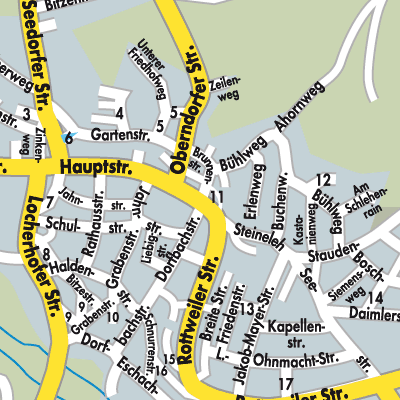 Stadtplan Dunningen