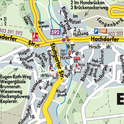 Stadtplan Eberdingen