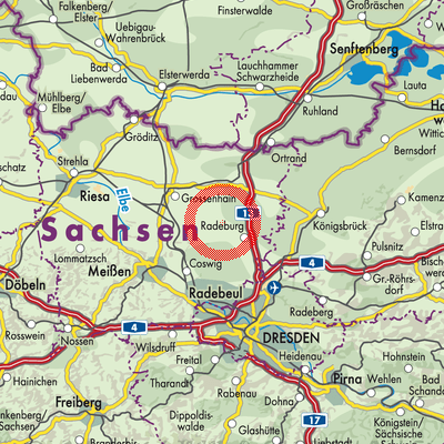 Landkarte Ebersbach