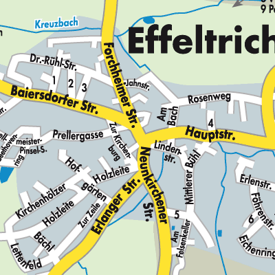 Stadtplan Effeltrich