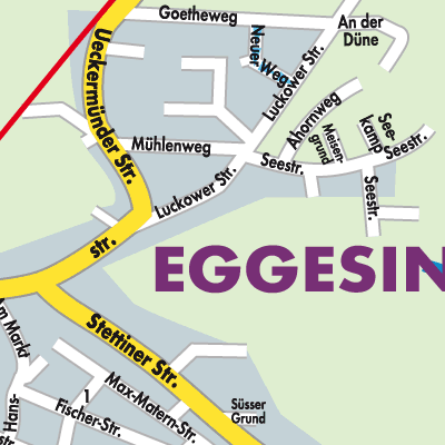 Stadtplan Eggesin