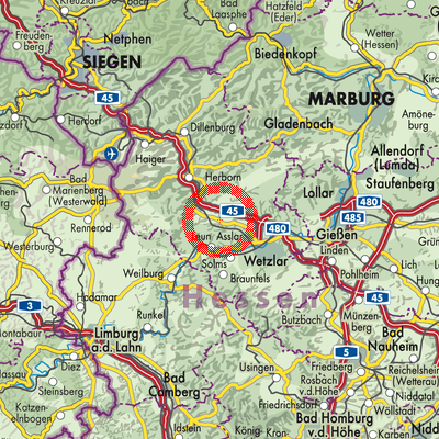 Landkarte Ehringshausen