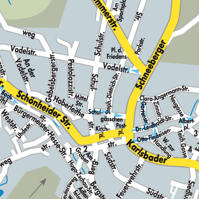 Stadtplan Eibenstock
