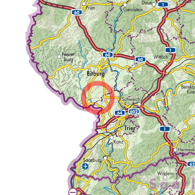 Landkarte Eisenach