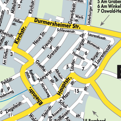 Stadtplan Elchesheim-Illingen