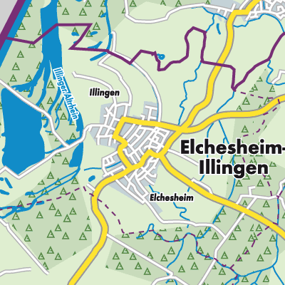 Übersichtsplan Elchesheim-Illingen