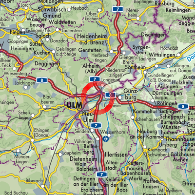 Landkarte Elchingen