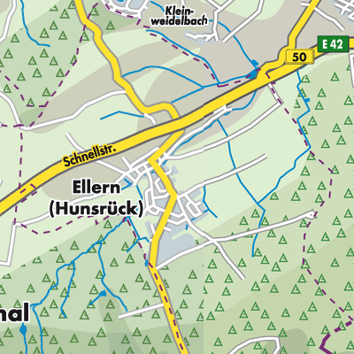Übersichtsplan Ellern (Hunsrück)