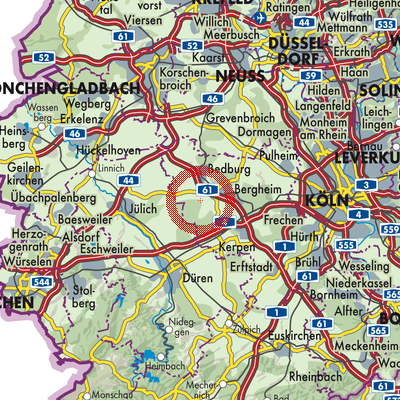 Landkarte Elsdorf