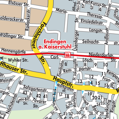 Stadtplan Endingen