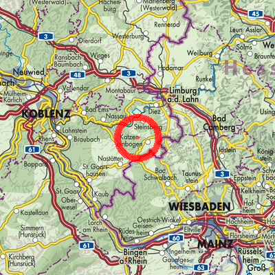 Landkarte Ergeshausen