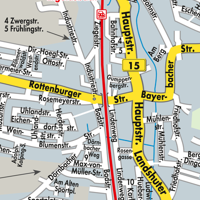 Stadtplan Ergoldsbach