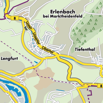 Übersichtsplan Erlenbach b. Marktheidenfeld