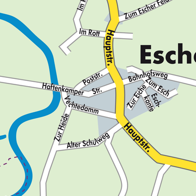 Stadtplan Esche