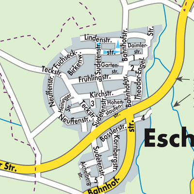 Stadtplan Eschenbach