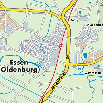 Übersichtsplan Essen (Oldenburg)