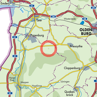 Landkarte Esterwegen