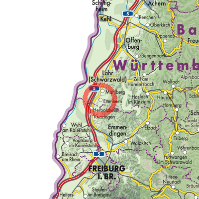 Landkarte Ettenheim