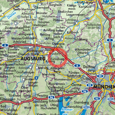 Landkarte Eurasburg