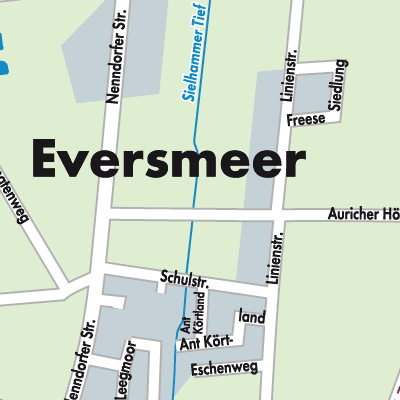 Stadtplan Eversmeer