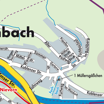 Stadtplan Fachbach