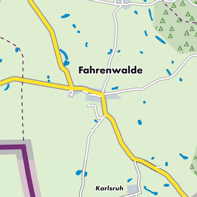 Übersichtsplan Fahrenwalde