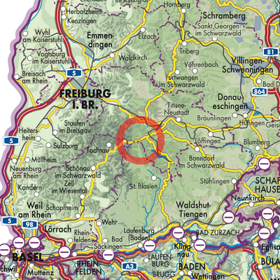 Landkarte Feldberg (Schwarzwald)