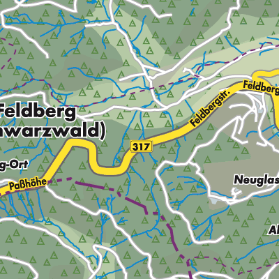 Übersichtsplan Feldberg (Schwarzwald)