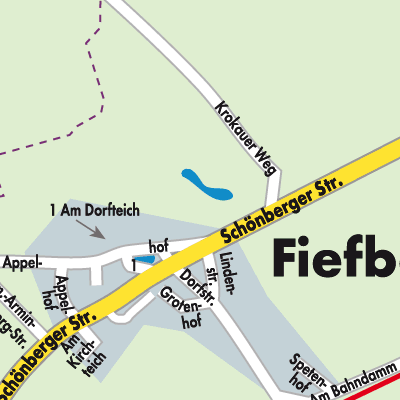 Stadtplan Fiefbergen