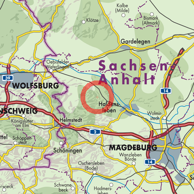 Landkarte Flechtingen