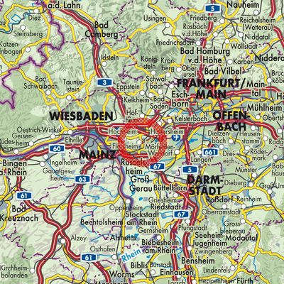 Landkarte Flörsheim