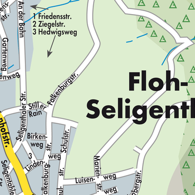 Stadtplan Floh-Seligenthal