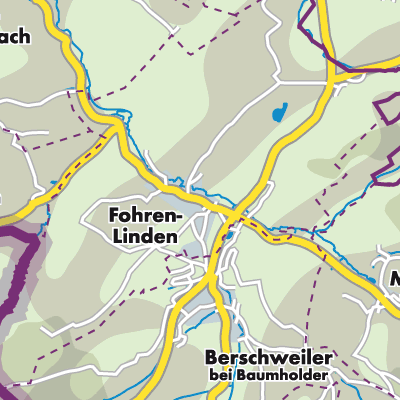 Übersichtsplan Fohren-Linden