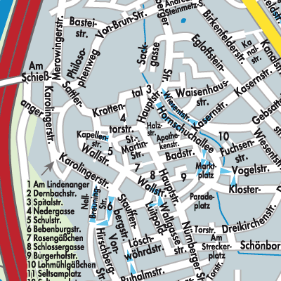 Stadtplan Forchheim