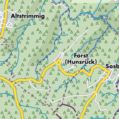 Übersichtsplan Forst (Hunsrück)