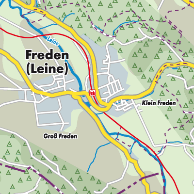 Übersichtsplan Freden (Leine)