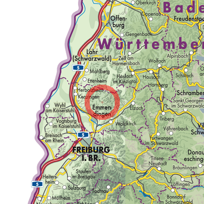 Landkarte Freiamt
