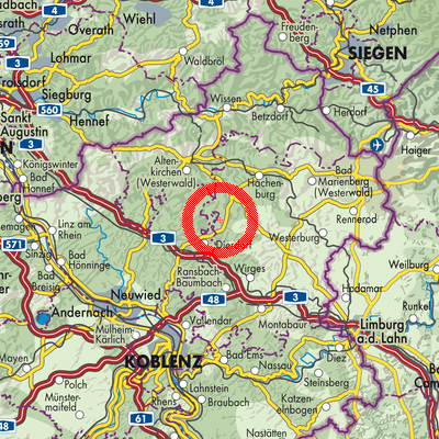 Landkarte Freirachdorf