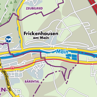 Übersichtsplan Frickenhausen a.Main