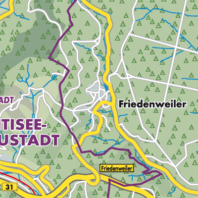 Übersichtsplan Friedenweiler