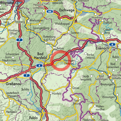 Landkarte Friedewald