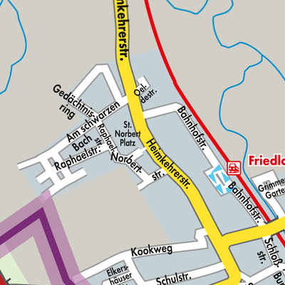 Stadtplan Friedland